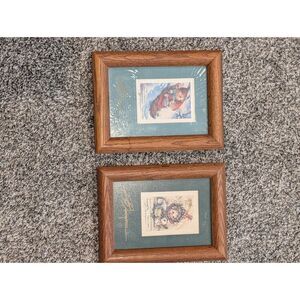 Jody Bergsma Signed Numbered Limited Edition Prints Set of 2 Framed w/ COA